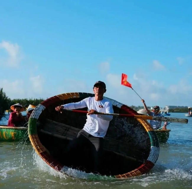 Bamboo Basket Boat Tour With Traditional Meal and Transfer - Tour Itinerary