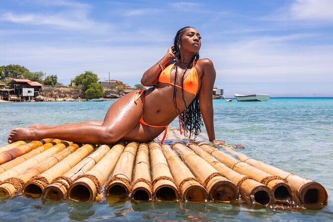 Bamboo Raft Photoshoot + FREE Videos, Shots and Cocktails - What to Expect from the Bamboo Raft Photoshoot in Curaçao