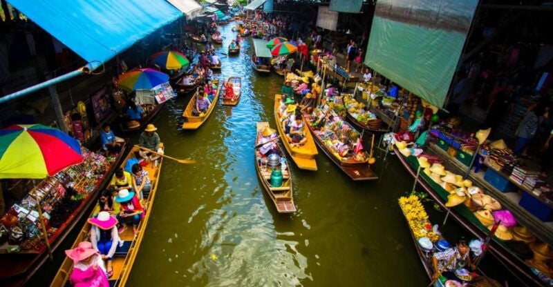 Bangkok: Damnoen Saduak and Train Market With Boat Ride - Highlights of the Itinerary