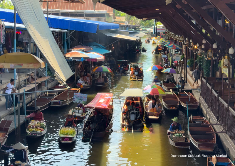 Bangkok Damnoen Sky & Floating Market Full-Day Cultural Tour - The airplane cafe and garden question