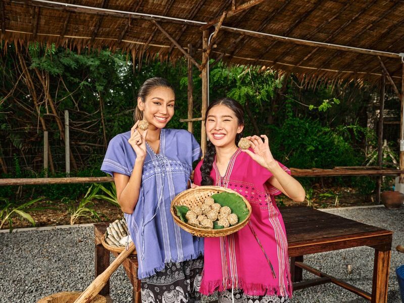 Bangkok Elephant Care Program at Bangkok Elephant Park - Prepare food, then feed the elephants
