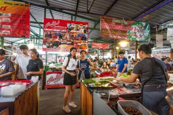 Bangkok Floating Market & Boat Ride to an Orchid Farm - Food Market Visit
