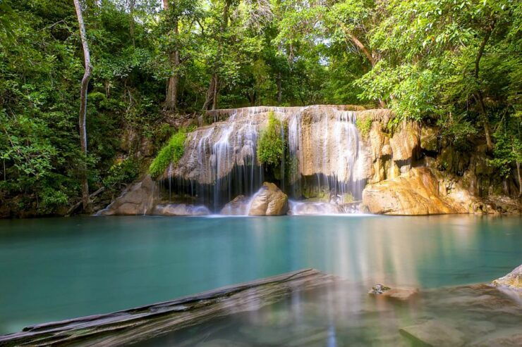 Bangkok: Kanchanaburi & Erawan Waterfalls Spanish Tour - Experience Highlights