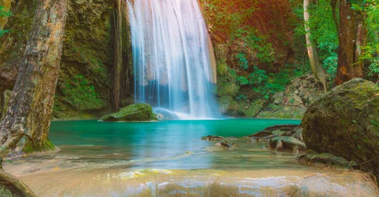 Bangkok: Kanchanaburi Lake, Erawan Waterfall & Kwai Bridge - Highlights