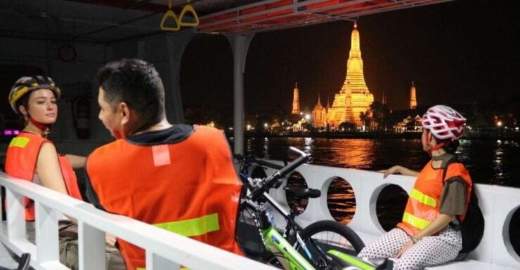 Bangkok: Night Bike Ride and Dinner at a Local Restaurant - Experience Highlights