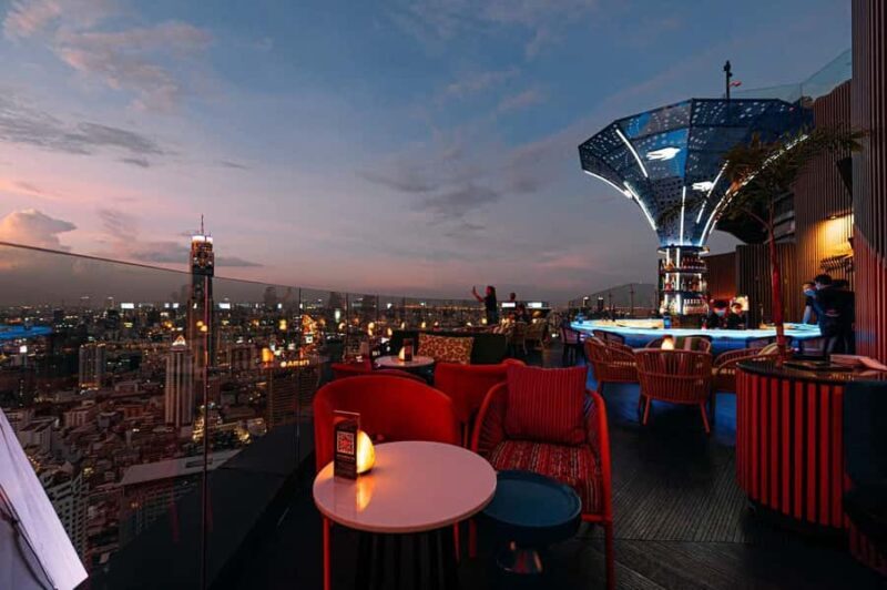 Bangkok: Red Sky 57th Floor COCOA XO Bar - Views and Atmosphere