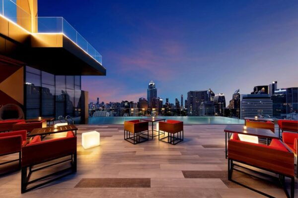 Bangkok: RedSquare Rooftop Bar at Novotel Sukhumvit 4 - Break Down