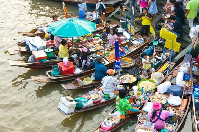 Bangkok - Risky Market and Floating Market Damnuen Saduak Minimum 2 Pax - Maeklong Market - Risky Market
