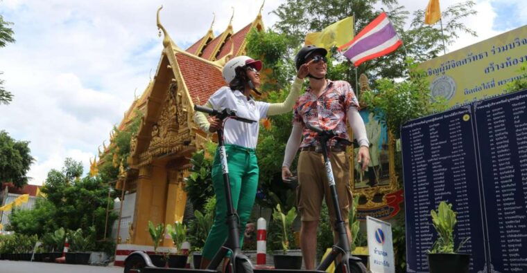 Bangkok: Riverside E-Scooter Adventure With Streetfood Snack - Transportation and Inclusions