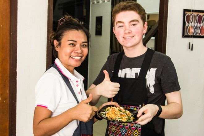 Bangkok: Thai Cooking Class and Onnuch Market Tour - Cook Famous Thai Dishes From Scratch