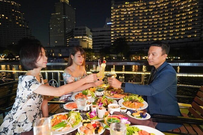 Bangkok White Orchid Dinner Cruise Starlit Sky from ICONSIAM - A Scenic Voyage Along Bangkok’s Chao Phraya River