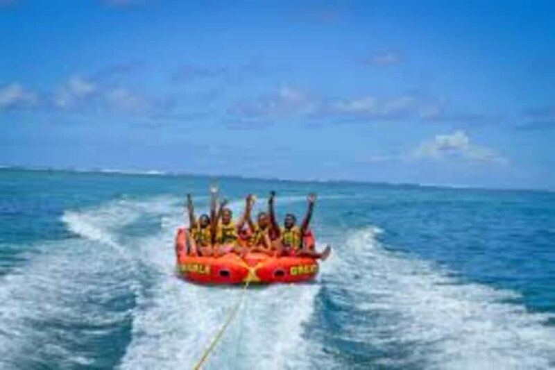 Barbados: Tube Riding Adventure with Speedboat Ride - The Experience in Action