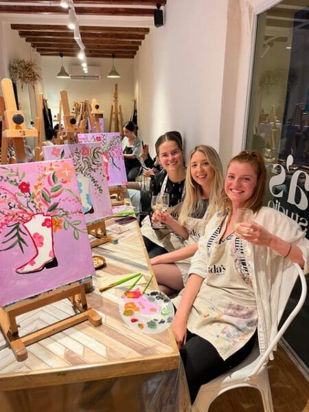 Barcelona: a Creative Experience, With Wine! Sip&Paint - Frequently Asked Questions