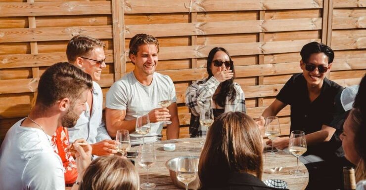 Barcelona: Authentic Wine Tastings on the Terrace - Terrace Setting and Sunset Views