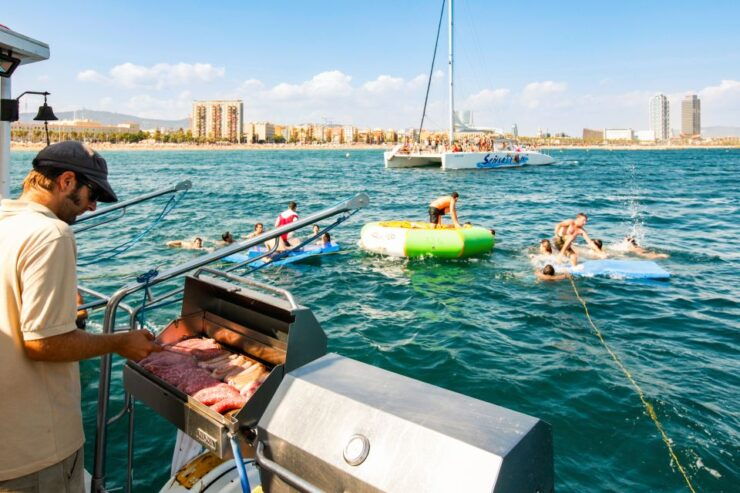 Barcelona: Catamaran Party Cruise With BBQ Meal - Experience