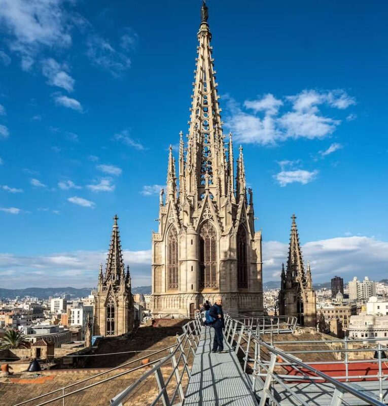 Barcelona Cathedral Ticket - Take the elevator to the rooftop