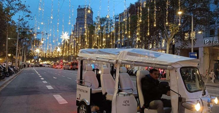 Barcelona: Christmas Lights Tour by Private Eco Tuk Tuk - Booking Details