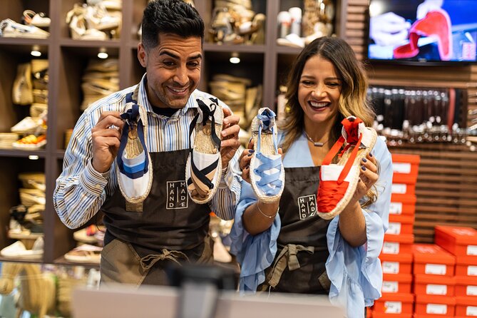 Barcelona Espadrilles Workshop With Tapas & Cava - Inclusions