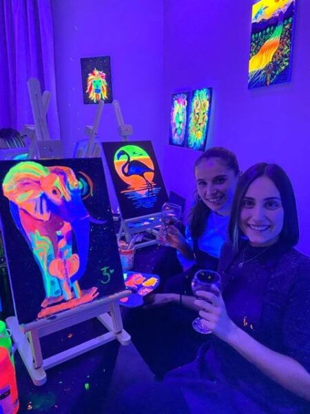 Barcelona: Fluorescent Paint and Wine Workshop - Common Questions