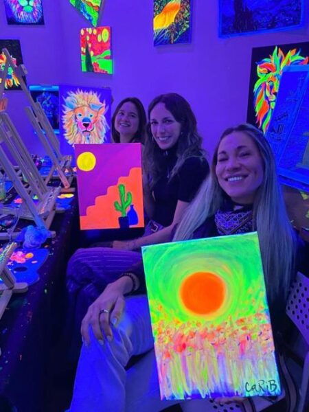 Barcelona: Fluorescent Paint and Wine Workshop - The Sum Up