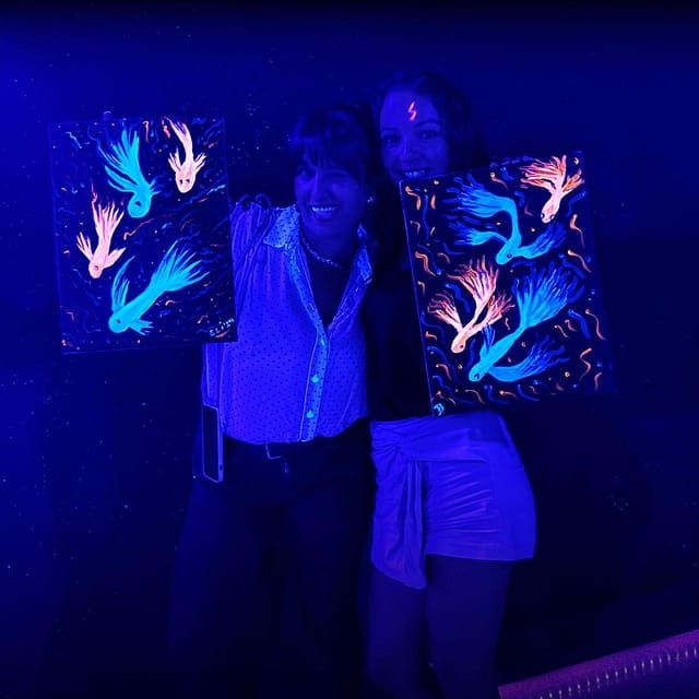 Barcelona: Fluorescent Painting Workshop With Wine and Creativity - Lasting Memories: Your Fluorescent Masterpiece