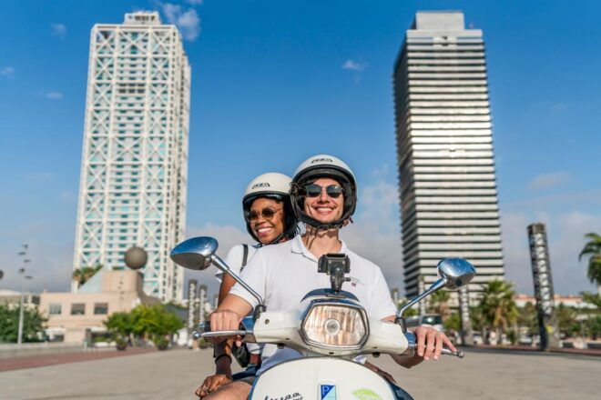 Barcelona Guided Tour by Vespa & Jamón Premium Tasting - Booking Information