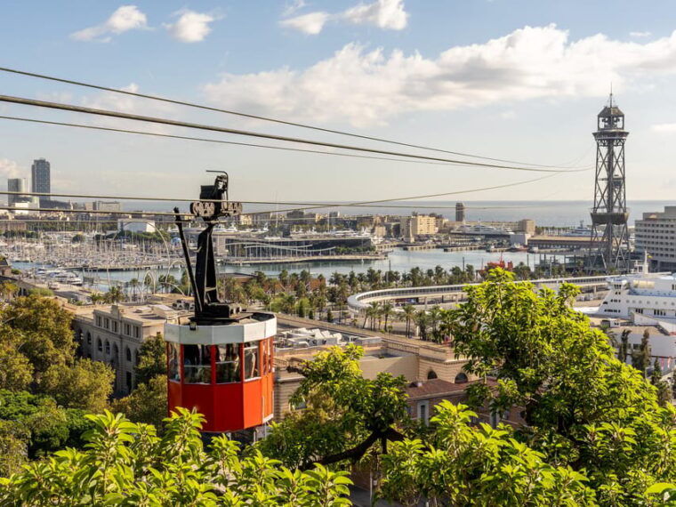 Barcelona: Guided Walking City Tour, Cable Car & Boat Ride - Starting Point: Plaza España