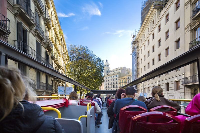 Barcelona Hop-On Hop-Off Bus Tour - The Green route: Sagrada Familia, Park Güell, and the coast