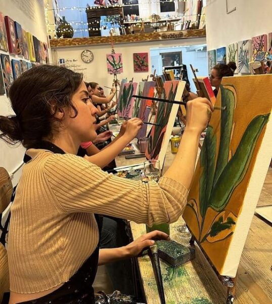 Barcelona: Learn to Paint, Sip Wine, Enjoy Snacks & Music - Memorable Souvenir Takeaways