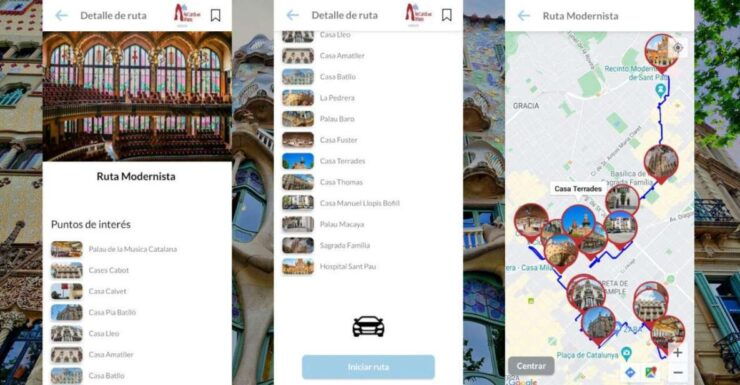 Barcelona Modernista Self-Guided Tour App With Multilingual - Tour Details