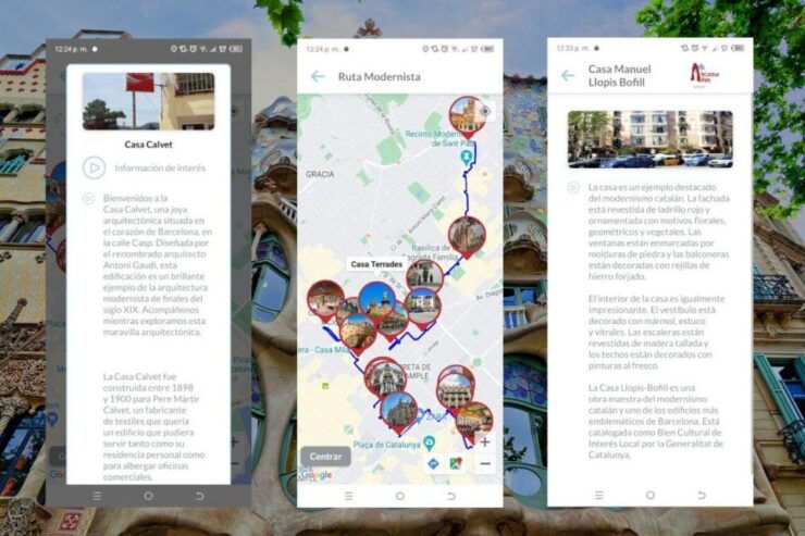 Barcelona Modernista Self-Guided Tour App With Multilingual - Activity Description