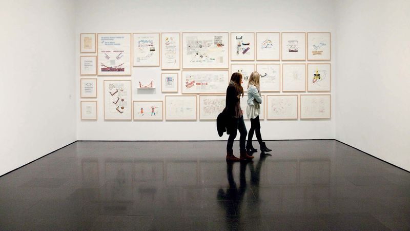 Barcelona Museum of Contemporary Art (MACBA) Ticket - MACBA’s modern façade beside a Gothic chapel