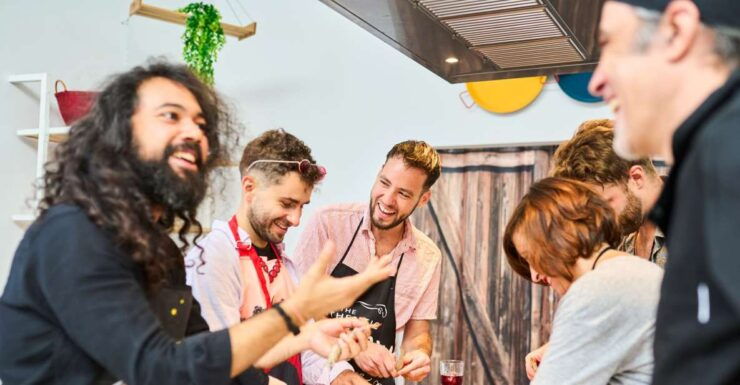 Barcelona: Paella Cooking Class With Sangria & Market Visit - Experience Highlights