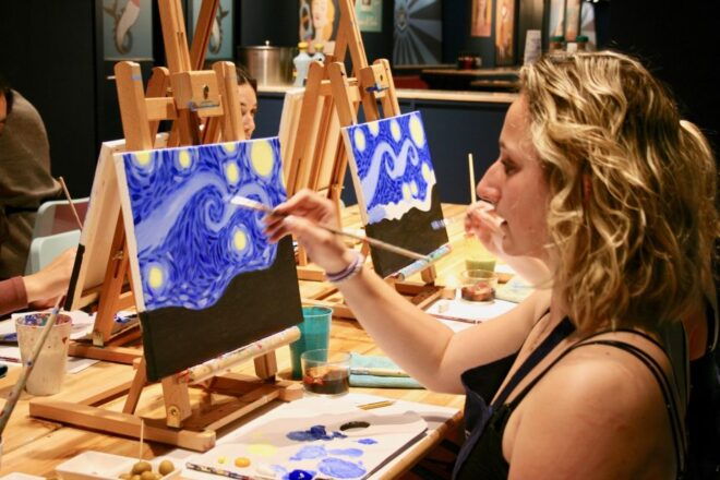 Barcelona: Paint and Sip Experience With Spanish Vermouth - Experience Description