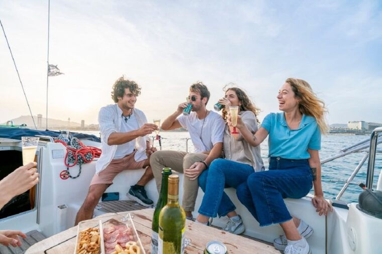 Barcelona: PRIVATE Sailing Tour With Drinks and Snacks - Onboard Experience
