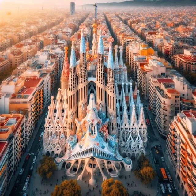 Barcelona: Sagrada Família Fast-Track Guided Tour and Entry - City Panorama