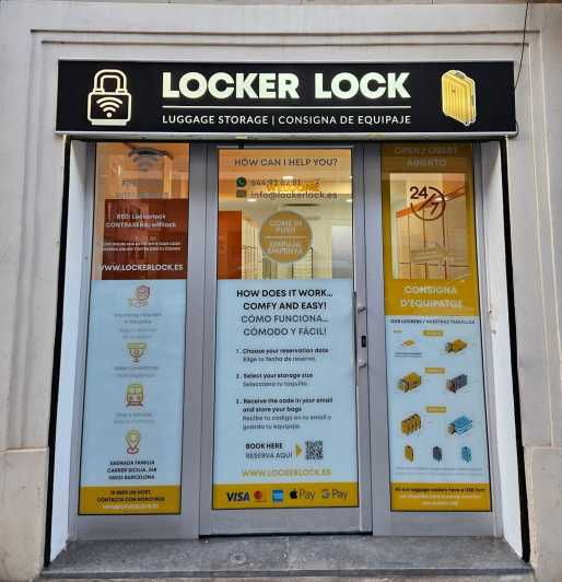 Barcelona Sagrada Familia: Luggage Storage 24H Size XL 4 Min Walking Distance - Good To Know