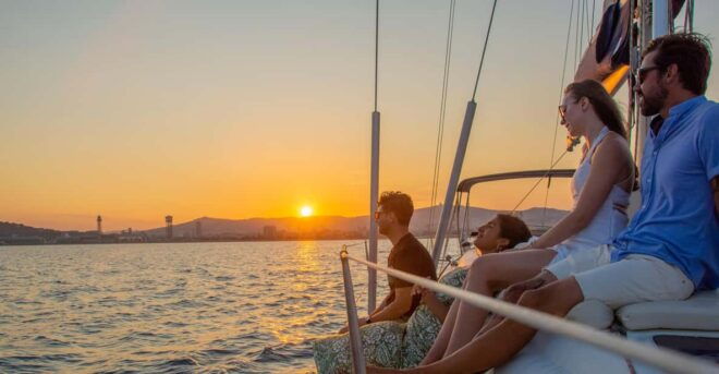 Barcelona: Sailing Boat Ride With Sunset, Wine and Snacks - Location and Main Sites