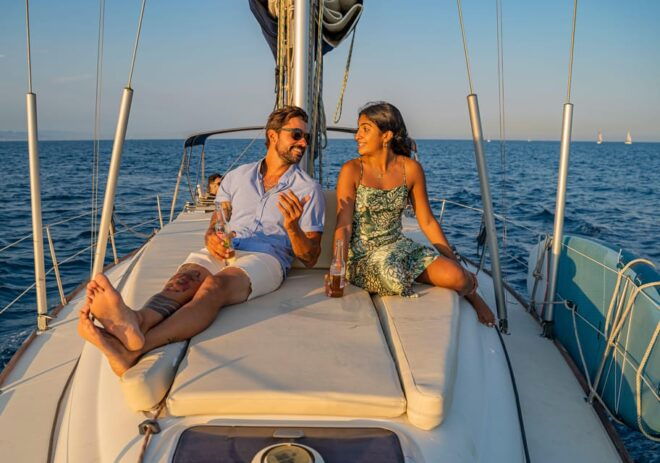 Barcelona: Sailing Boat Ride With Sunset, Wine and Snacks - Highlights of the Experience