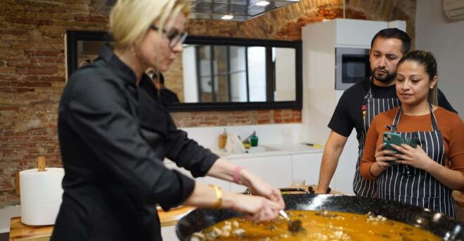 Barcelona: Seafood Paella Cooking Class & Boqueria Market - Cooking Experience