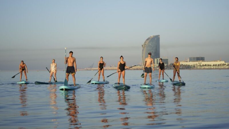 Barcelona: Sunrise Paddleboarding with Instructor and Photos - The Tour in Detail