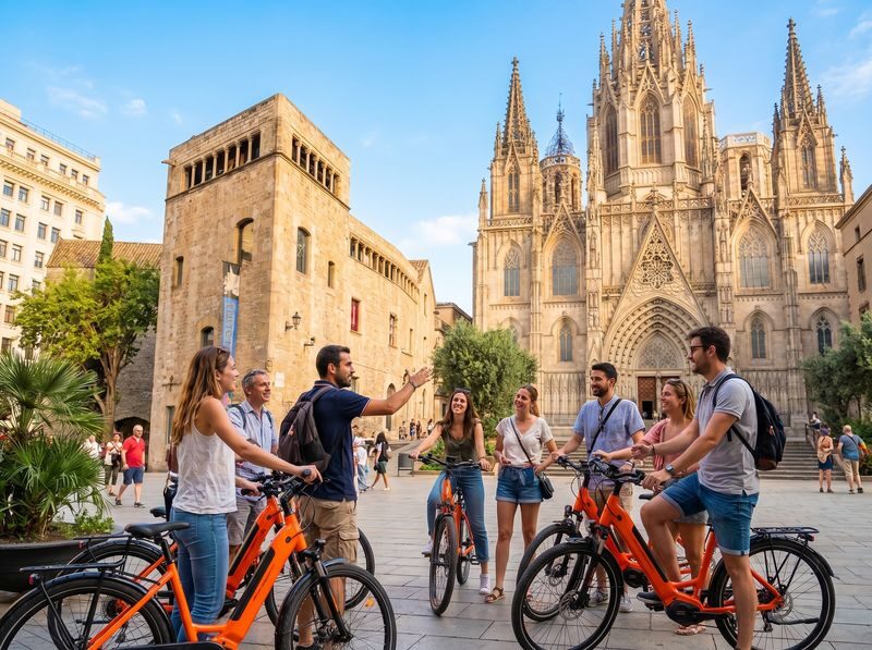 Barcelona Top 20 Bike & E-Bike Tour with Local Guide - Gaudí’s buildings, seen from the street