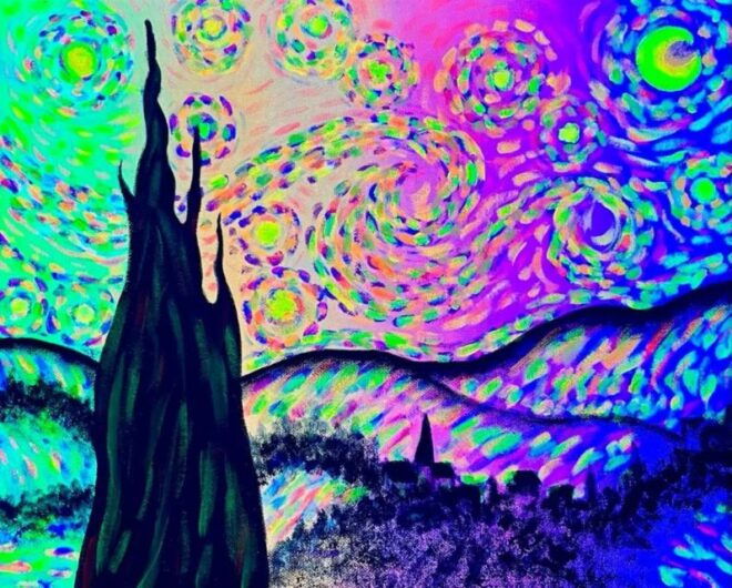 Barcelona: Wine Gogh Glow Academy Paint and Sip Class - Important Information