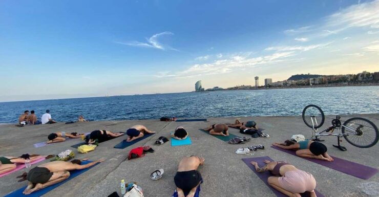 Barcelona: Yoga Food Taste City Centre Walking Tour - Tour Details