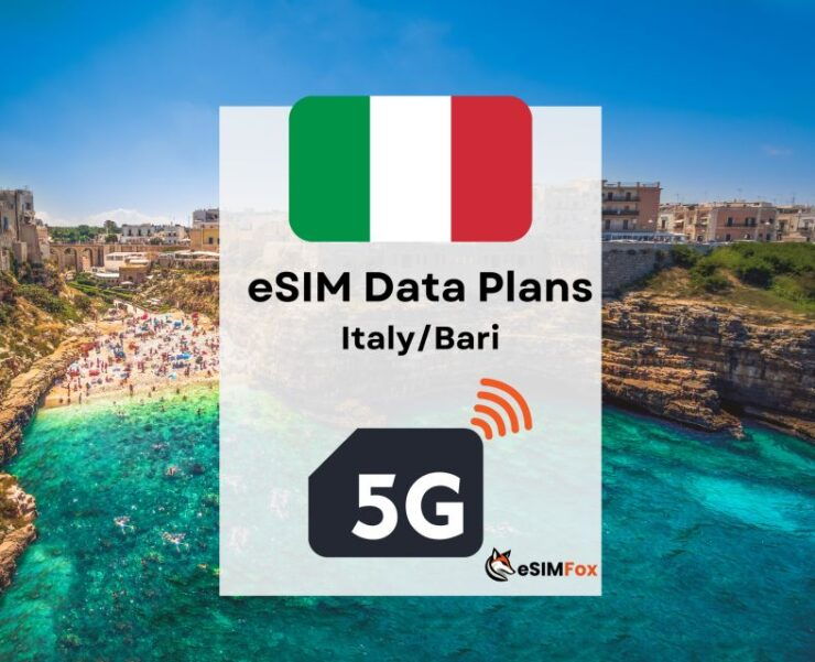 Bari: Esim Internet Data Plan for Italy High-Speed 4g/5g - Plan Details