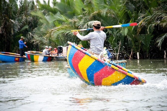 Basket Boat Ride, Water Coconut Forest & Hoi An Town at Night - Riding the Basket Boats
