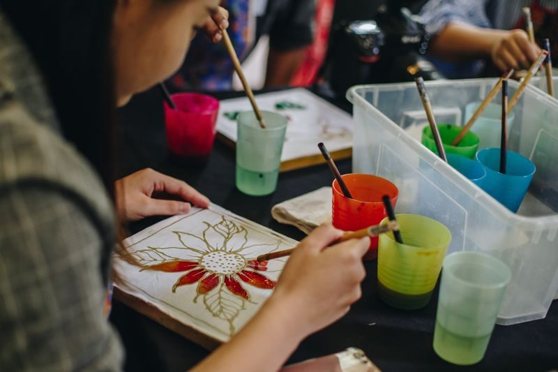 Batik Coloring Workshop in Kuala Lumpur - A relaxed stop for families and solo visitors