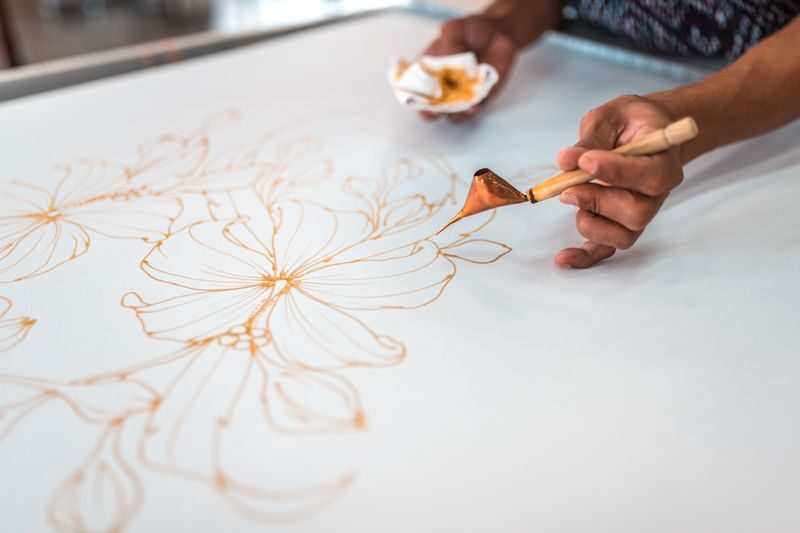 Batik Drawing and Coloring Workshop in Kuala Lumpur - Hot wax, careful lines, and a little patience