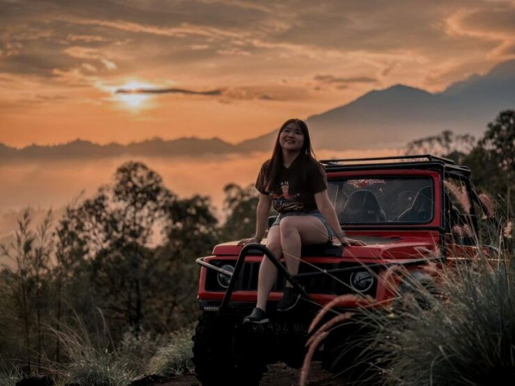 Batur Volcano Sunrise 4WD Jeep & Hot Spring - Explore Volcanic Lava Flow