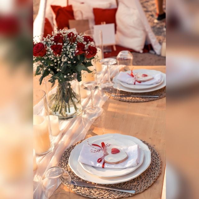 Beach Sunset Romance: Private Dinner - Savor Treats